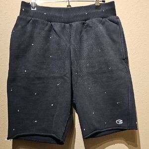Champion Reverse Weave Black And White Athletic Shorts Size Small